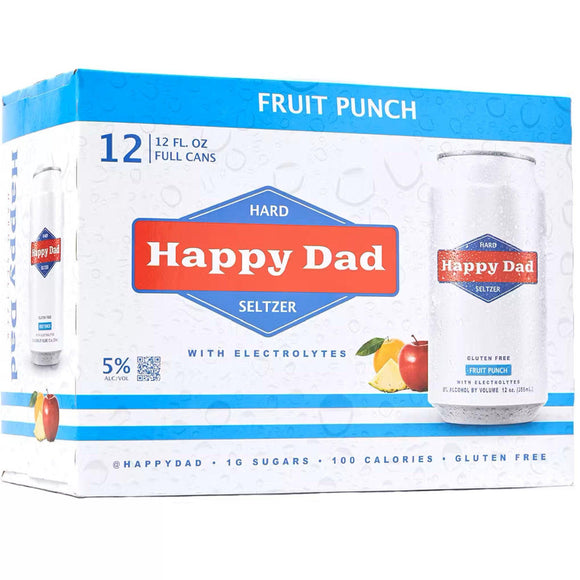 Happy Dad Hard Seltzer Fruit Punch 12oz. Can - East Side Grocery