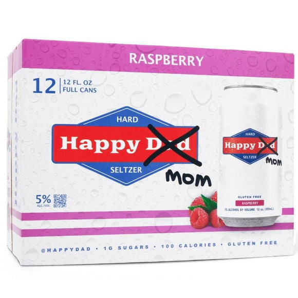 Happy Mom Hard Seltzer Raspberry 12oz. Can - East Side Grocery