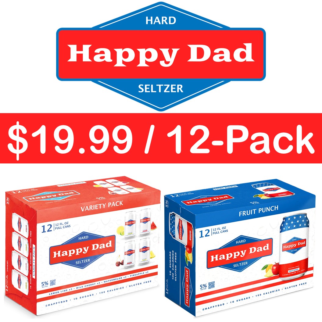 Happy Dad Hard Seltzer 12 Pack Special