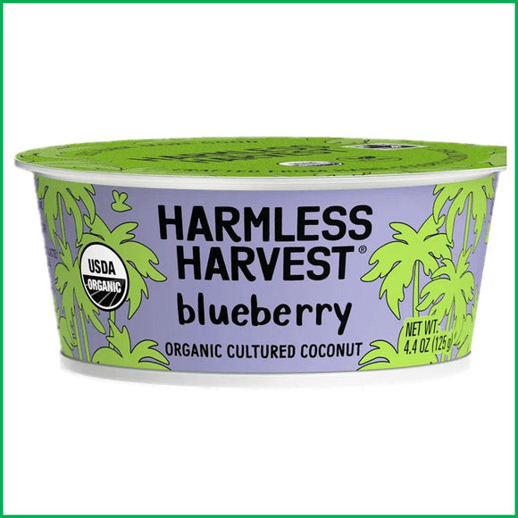 Harmless Harvest Vegan Yogurt Blueberry 4.4oz. - East Side Grocery