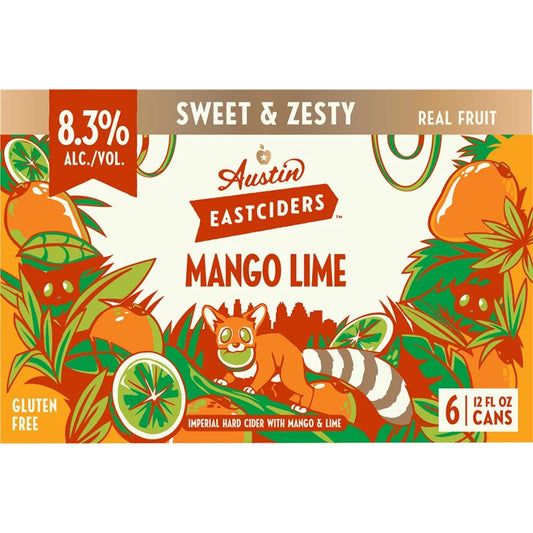 Austin East Mango Lime Cider 12oz. Can