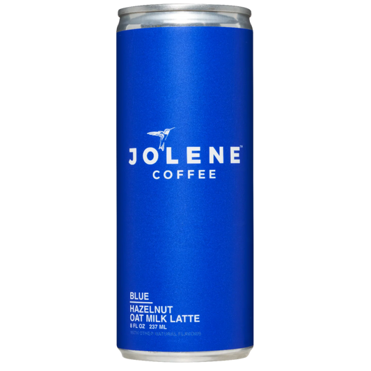 Jolene Coffee Blue Hazelnut Oat Milk Latte 8oz.