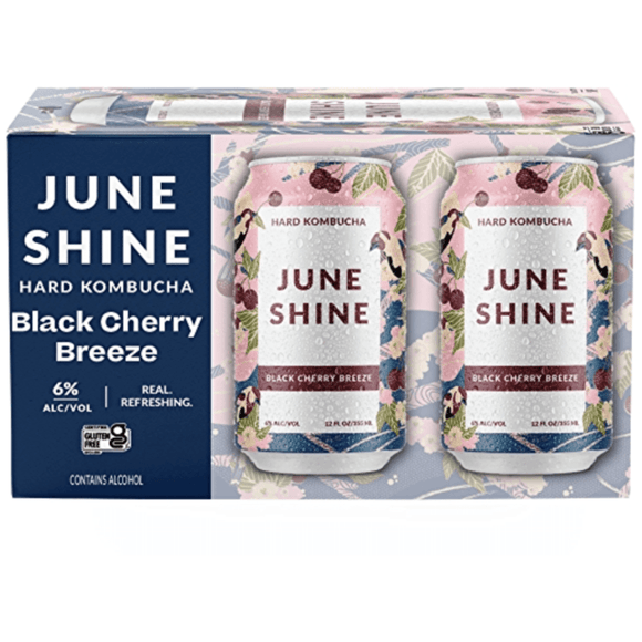 Juneshine Hard Kombucha Black Cherry Breeze 12oz. Can - East Side Grocery