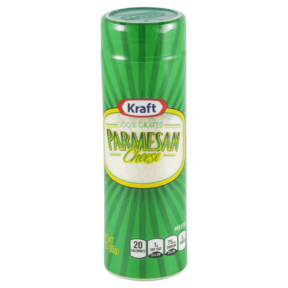 Kraft Grated Parmesan Cheese 3oz. - East Side Grocery