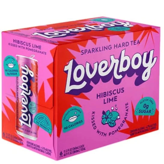 Loverboy Hard Tea Hibiscus Lime 12oz. Can