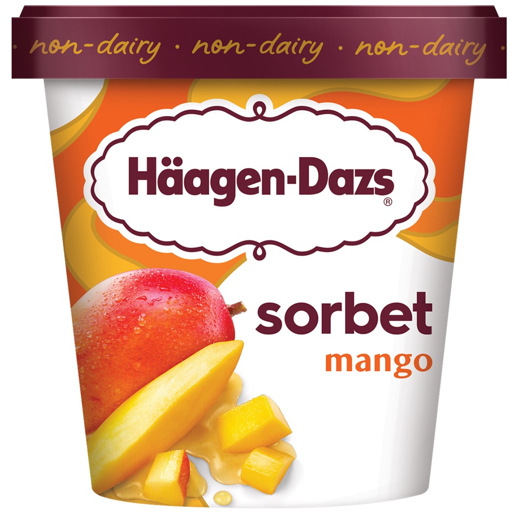 Haagen Dazs Mango Sorbet 14oz.