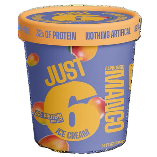 Just 6 Ice Cream Alphonso Mango 14 Fl. oz.