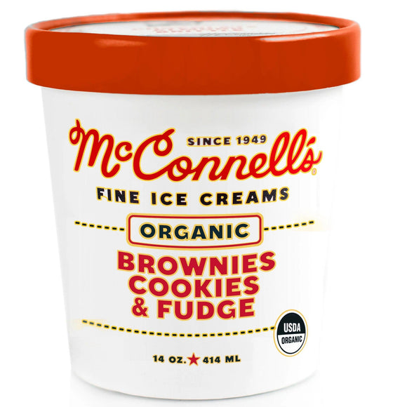 McConnell's Organic Ice Cream Brownies Cookies & Fudge - East Side Grocery