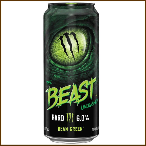 Monster The Beast Unleashed Mean Grean 16oz. Can - East Side Grocery