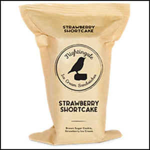 Nightingale Ice Cream Sandwich Strawberry Shortcake 5.4oz. - East Side Grocery