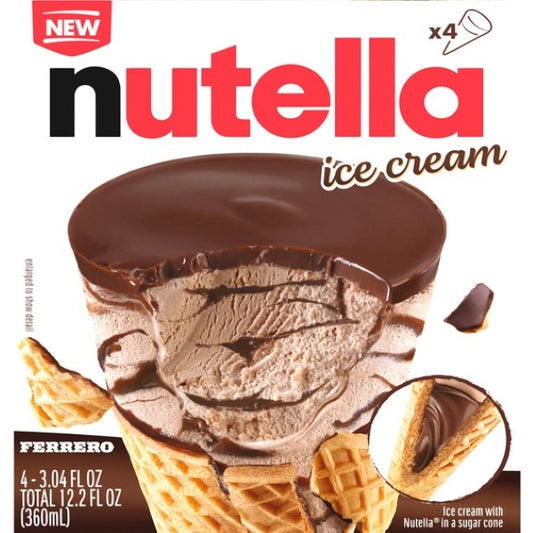 Nutella Ice Cream Cones 4-pack