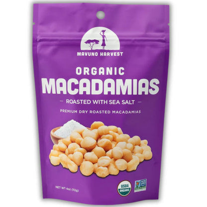 Mavuno Harvest Organic Macadamia Nuts 4oz.