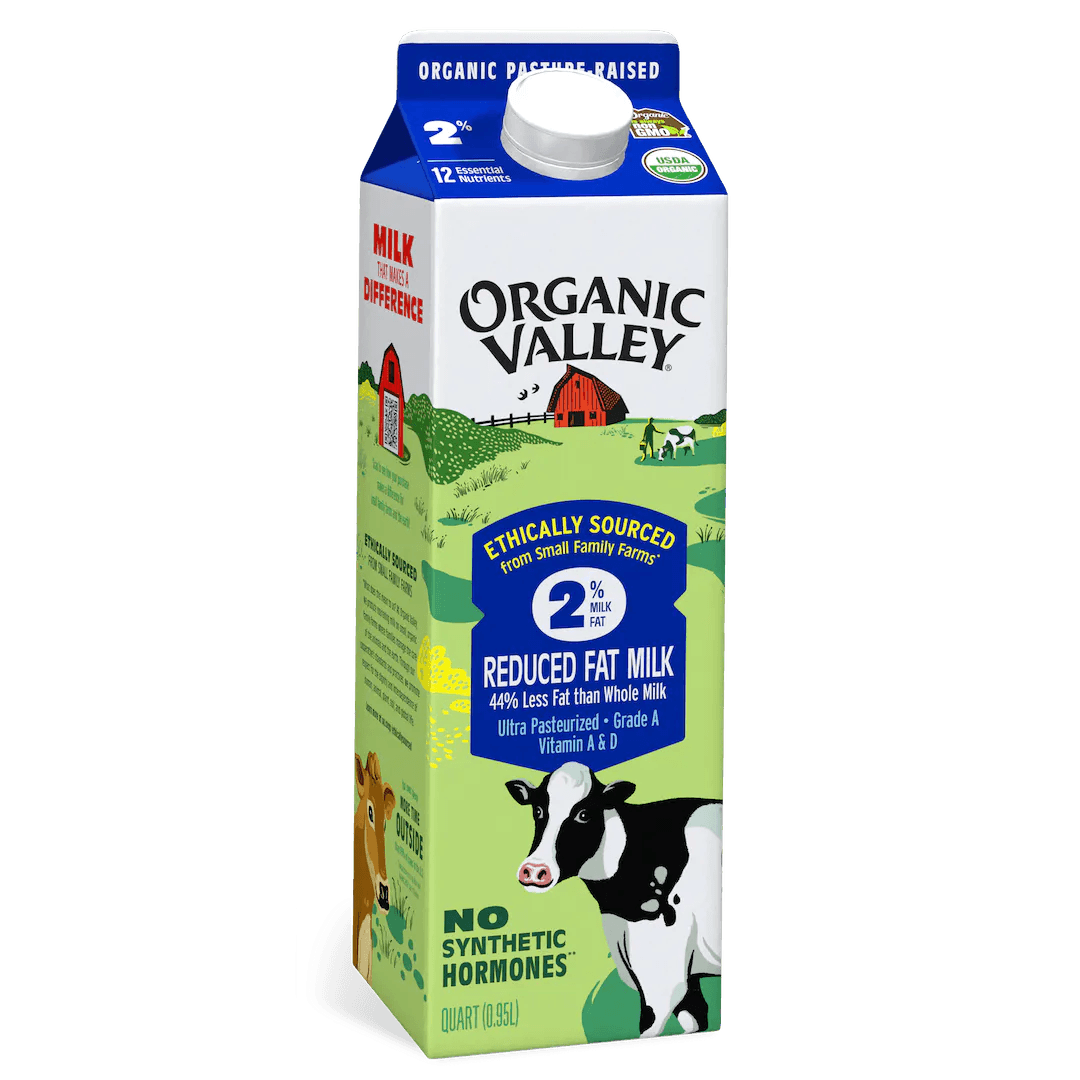 Organic Valley 2% Milk Quarts - East Side Grocery