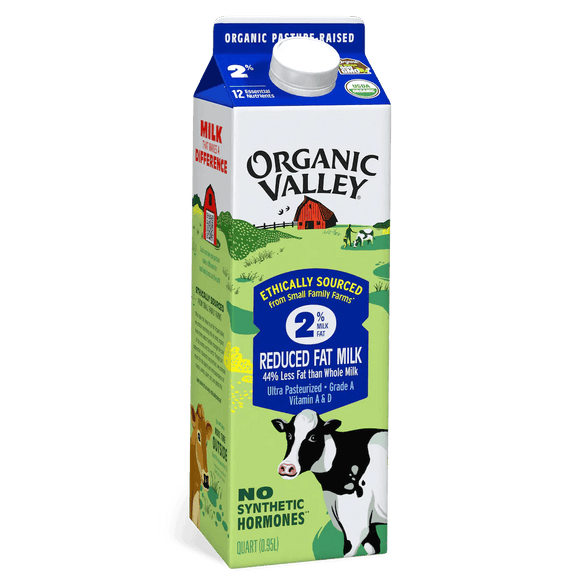 Organic Valley 2% Milk Quarts - East Side Grocery