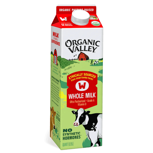 Organic Valley Whole Milk Quarts - East Side Grocery