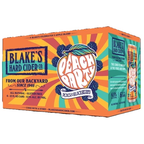 Blake's Hard Cider Peach Party 12oz. Can