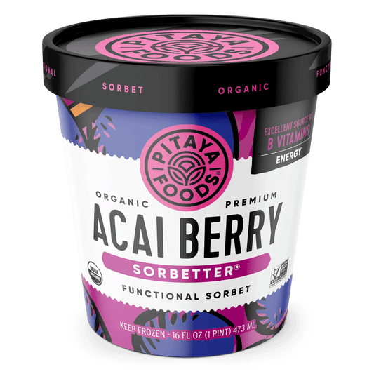 Pitaya Foods Acai Berry Sorbetter Pint - East Side Grocery