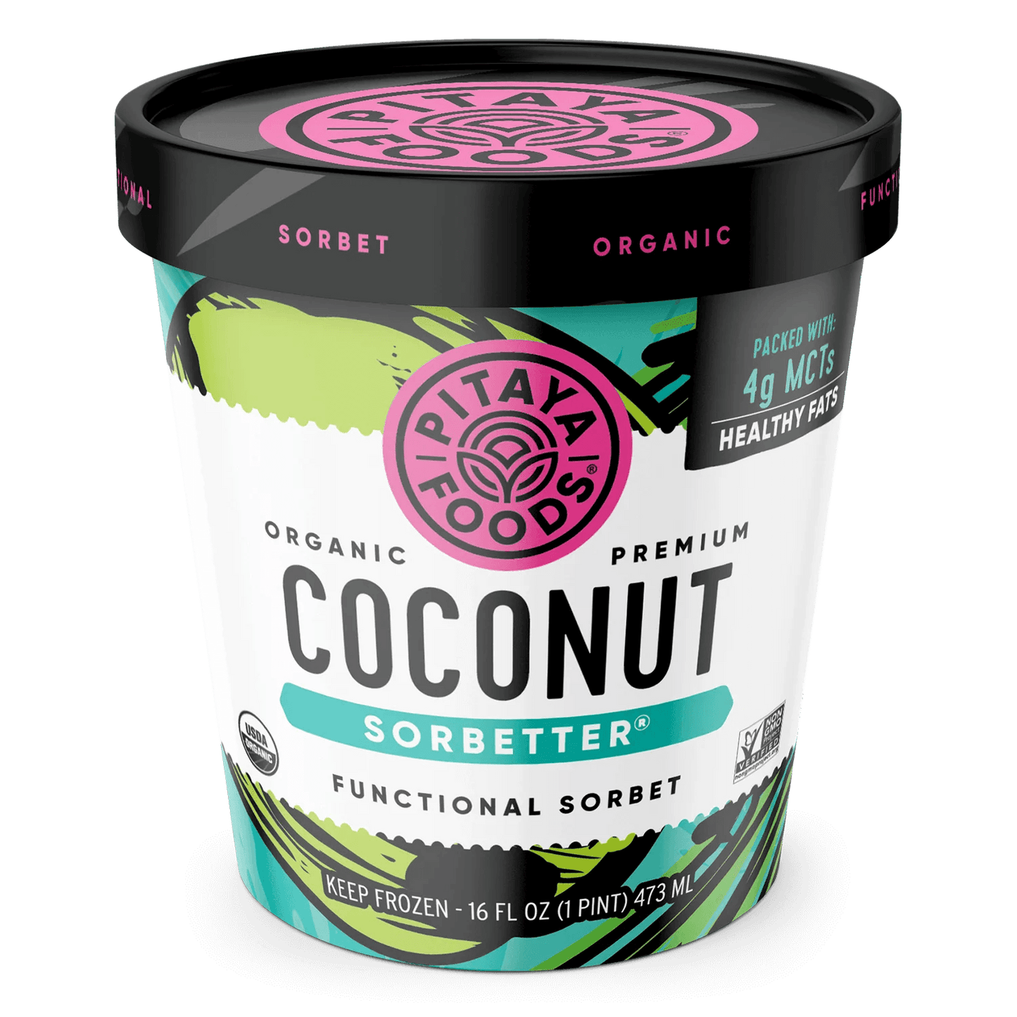 Pitaya Foods Coconut Sorbetter Pint - East Side Grocery