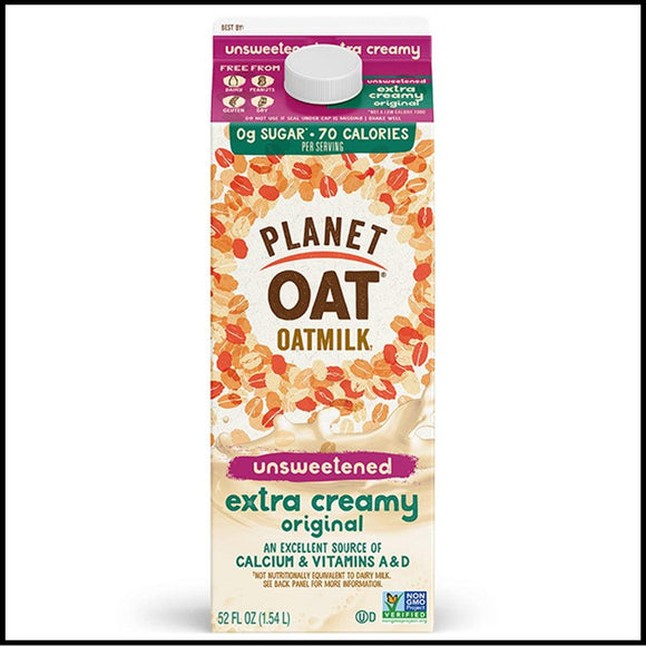 Planet Oat Oatmilk Extra Creamy Unsweetened 52oz. - East Side Grocery