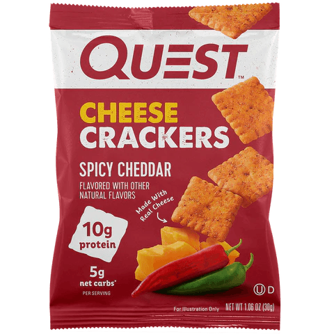 Quest Spicy Cheddar Cheese Crackers - East Side Grocery