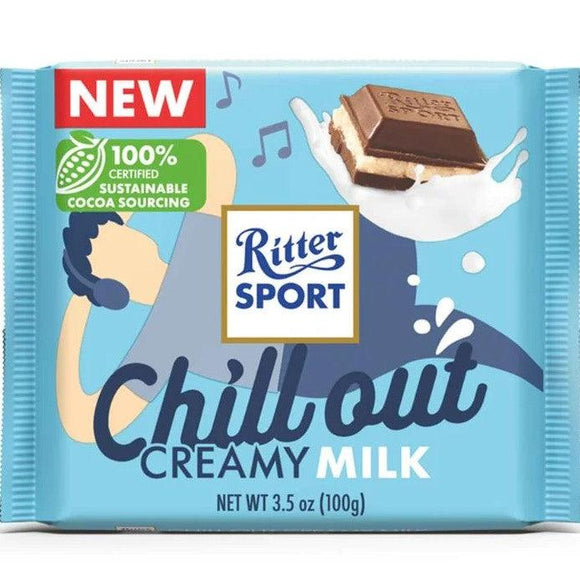 Ritter Sports Chocolate Chill Out Creamy Milk 3.5oz. - East Side Grocery