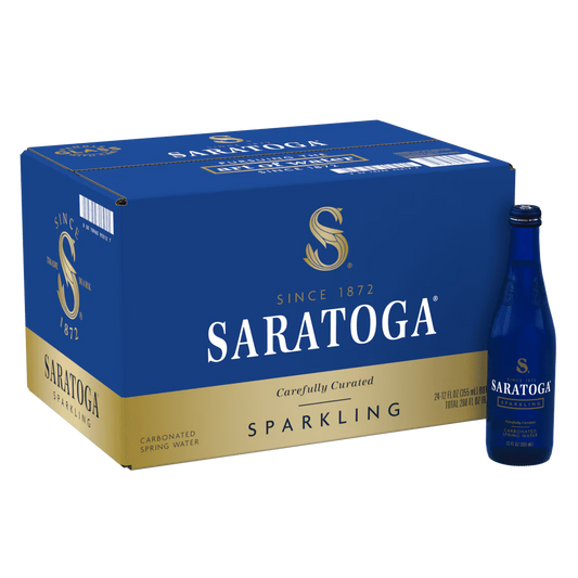 Saratoga Sparkling Water 12oz. Glass Bottle