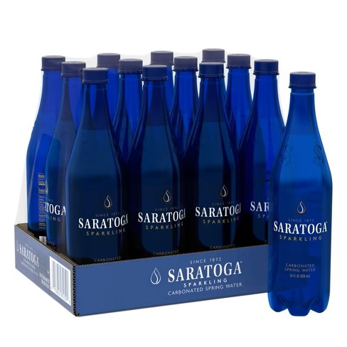 Saratoga Sparkling Water 28oz. Glass Bottle