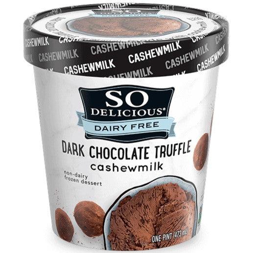 So Delicious Dairy Free Dark Chocolate Truffle 16oz. - East Side Grocery