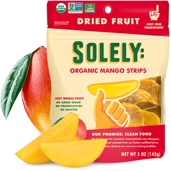 Solely Organic Mango Strips 5oz. - East Side Grocery
