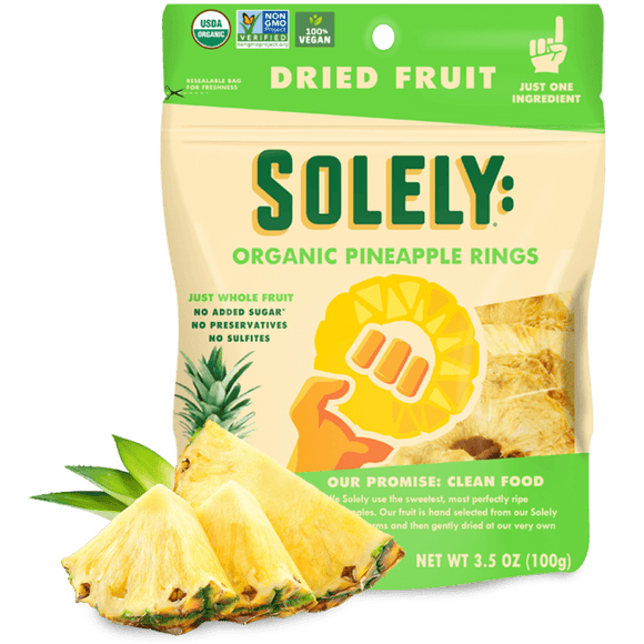 Solely Organic Pineapple Rings 3.5oz. - East Side Grocery
