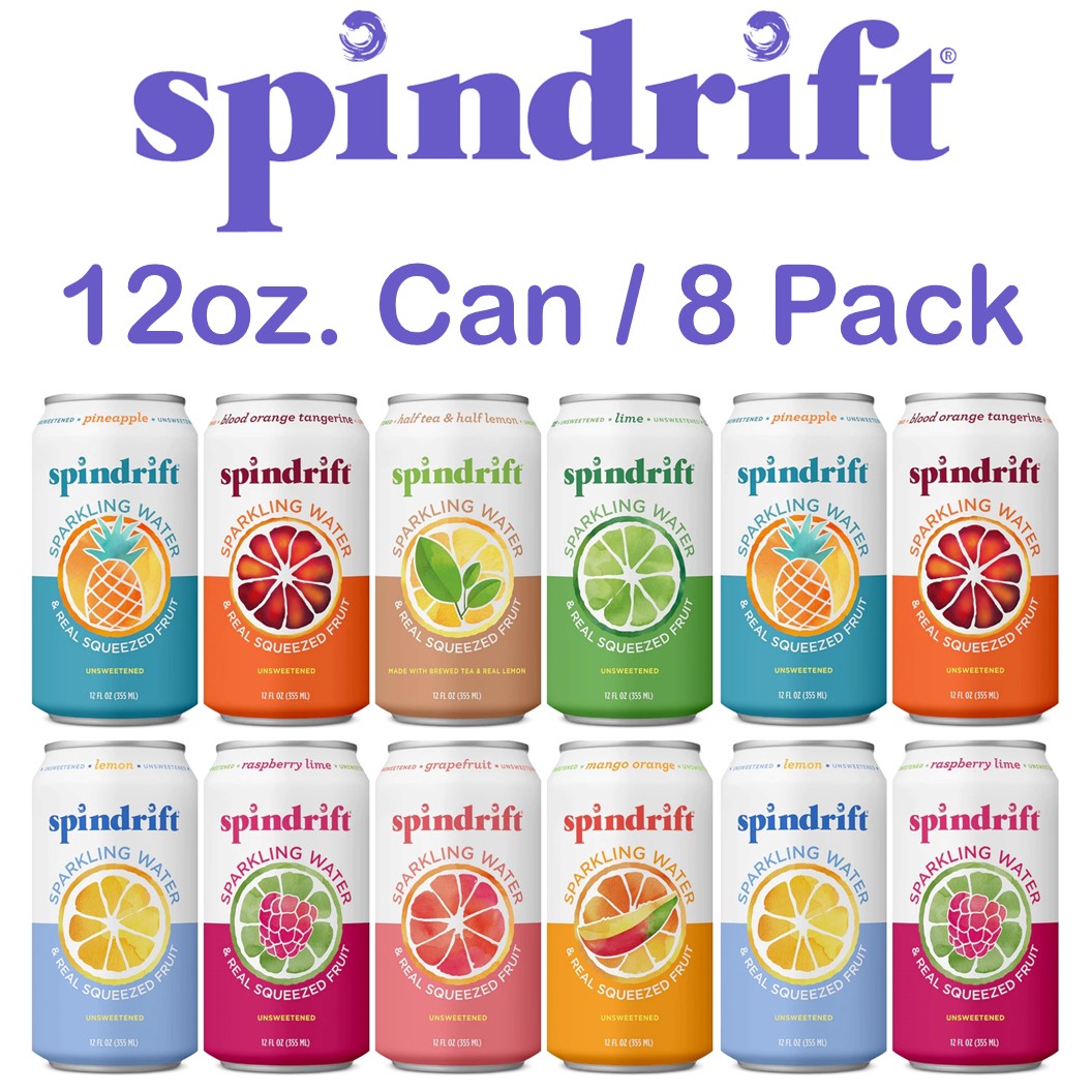 Spindrift Sparkling Water 12oz. Can