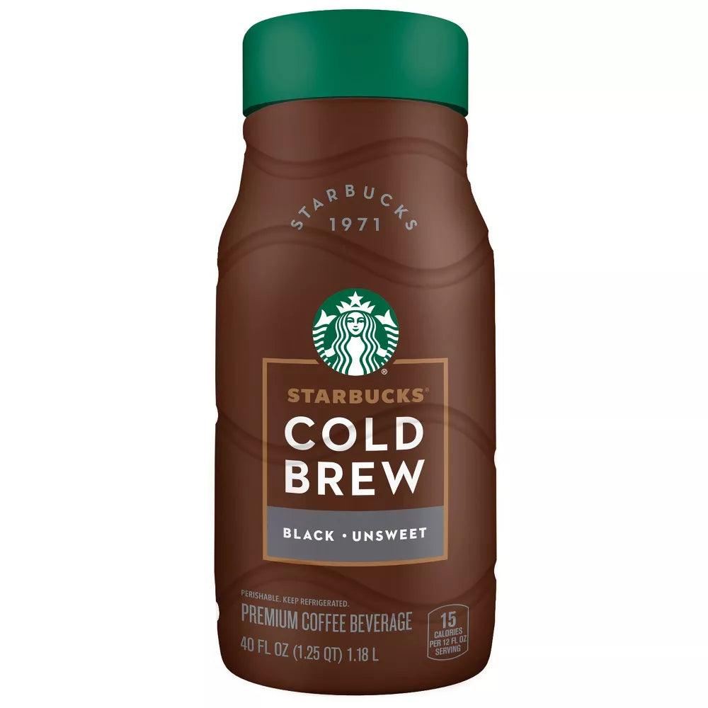 Starbucks Cold Brew Coffee Black Unsweetened 40oz. - East Side Grocery