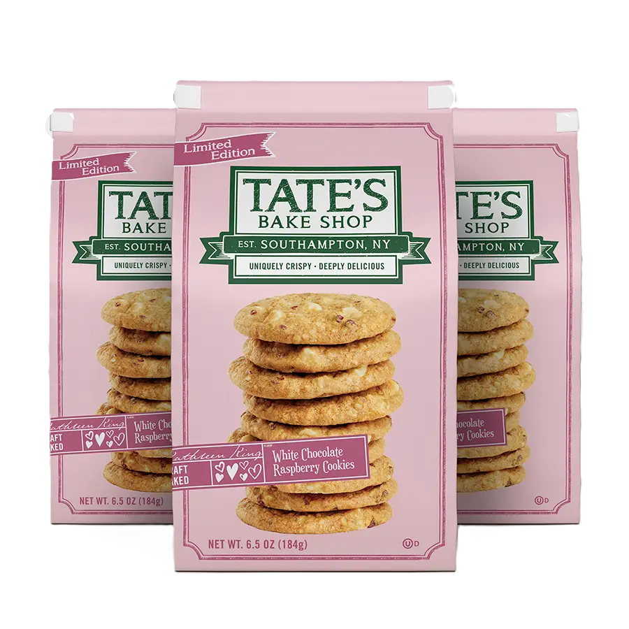 Tate's White Chocolate Raspberry Cookies 6.5oz