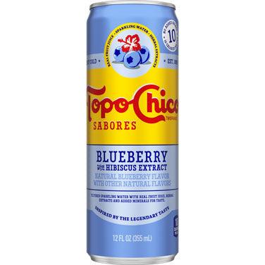 Topo Chico Sabores Blueberry Hibiscus 12oz. Can - East Side Grocery
