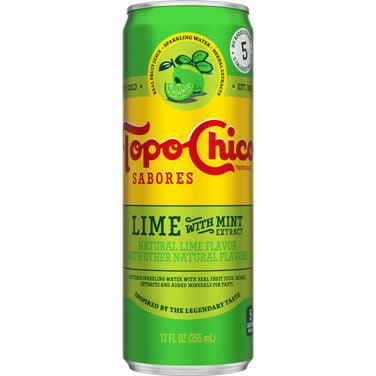 Topo Chico Sabores Lime Mint 12oz. Can - East Side Grocery