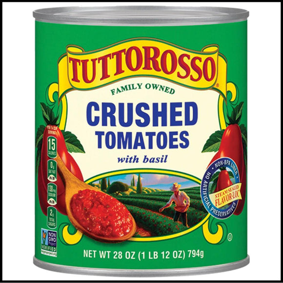 Tuttorosso Crushed Tomatoes with Basil 28oz. - East Side Grocery