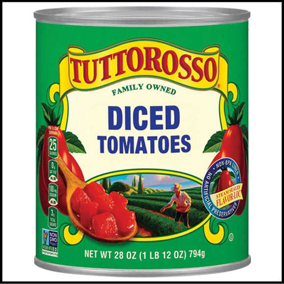 Tuttorosso Diced Tomatoes 28oz. - East Side Grocery