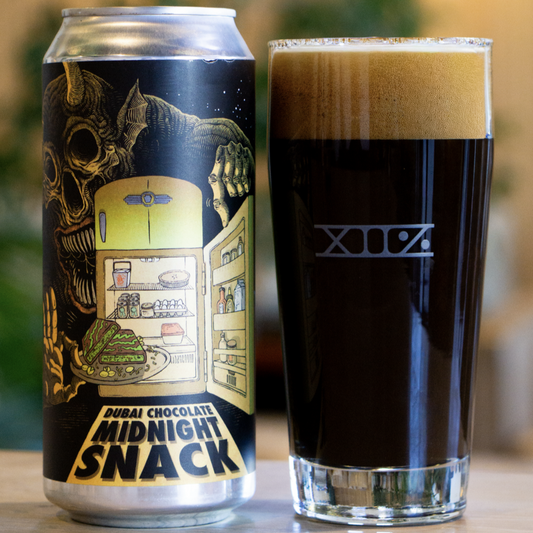 Abomination Brewing Midnight Snack Dubai Chocolate 16oz. Can