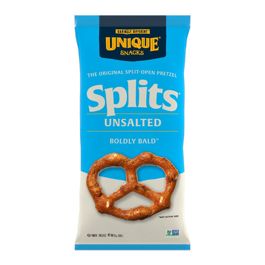 Unique Pretzel Splits Unsalted 11oz.