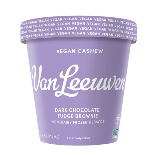 Van Leeuwen Vegan Dark Chocolate Fudge Brownie - Pint - East Side Grocery