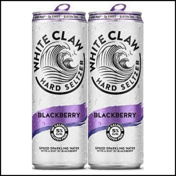 White Claw Hard Seltzer Blackberry 19.2oz. Can - East Side Grocery