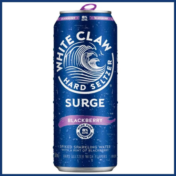 White Claw Hard Seltzer Surge Blackberry 19.2oz. Can - East Side Grocery