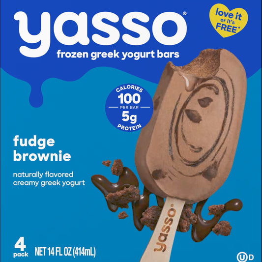 Yasso Frozen Greek Yogurt Bar Fudge Brownie