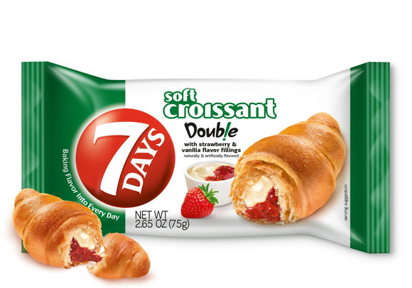 7 Days Soft Croissant strawberry & vanilla - East Side Grocery