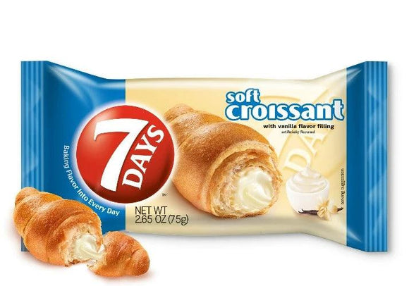 7 Days Soft Croissant Vanilla - East Side Grocery