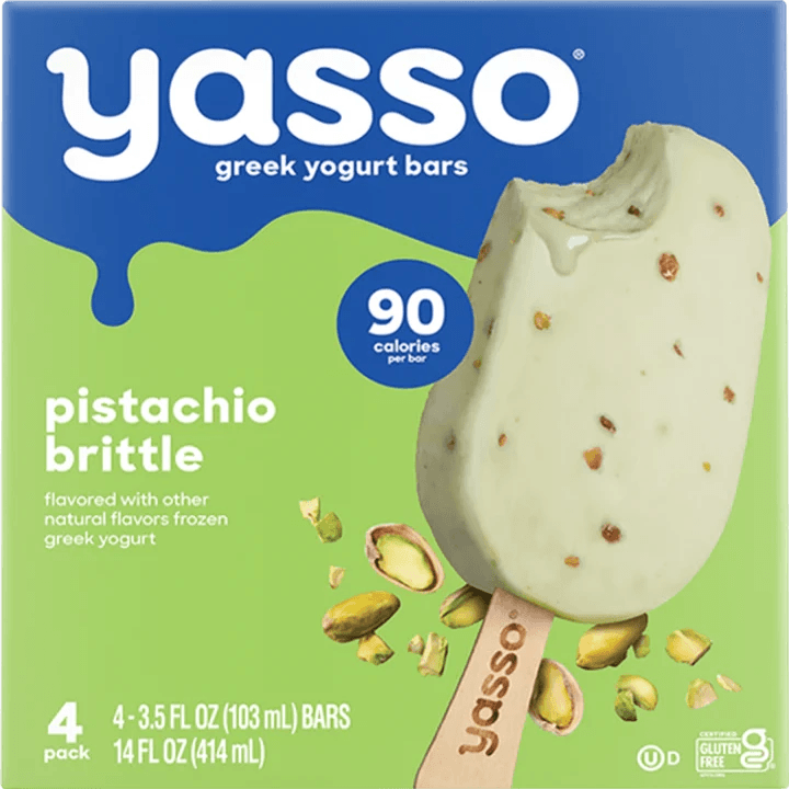 Yasso Frozen Greek Yogurt Bar Pistachio Brittle - East Side Grocery