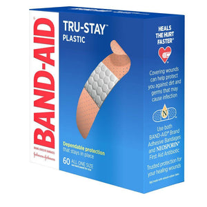 Band Aid Plastic Strip 60 Count - East Side Grocery