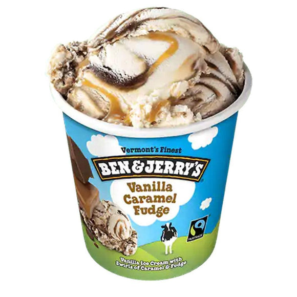 Ben & Jerry's Ice Cream Vanilla Caramel Fudge 16oz. - East Side Grocery