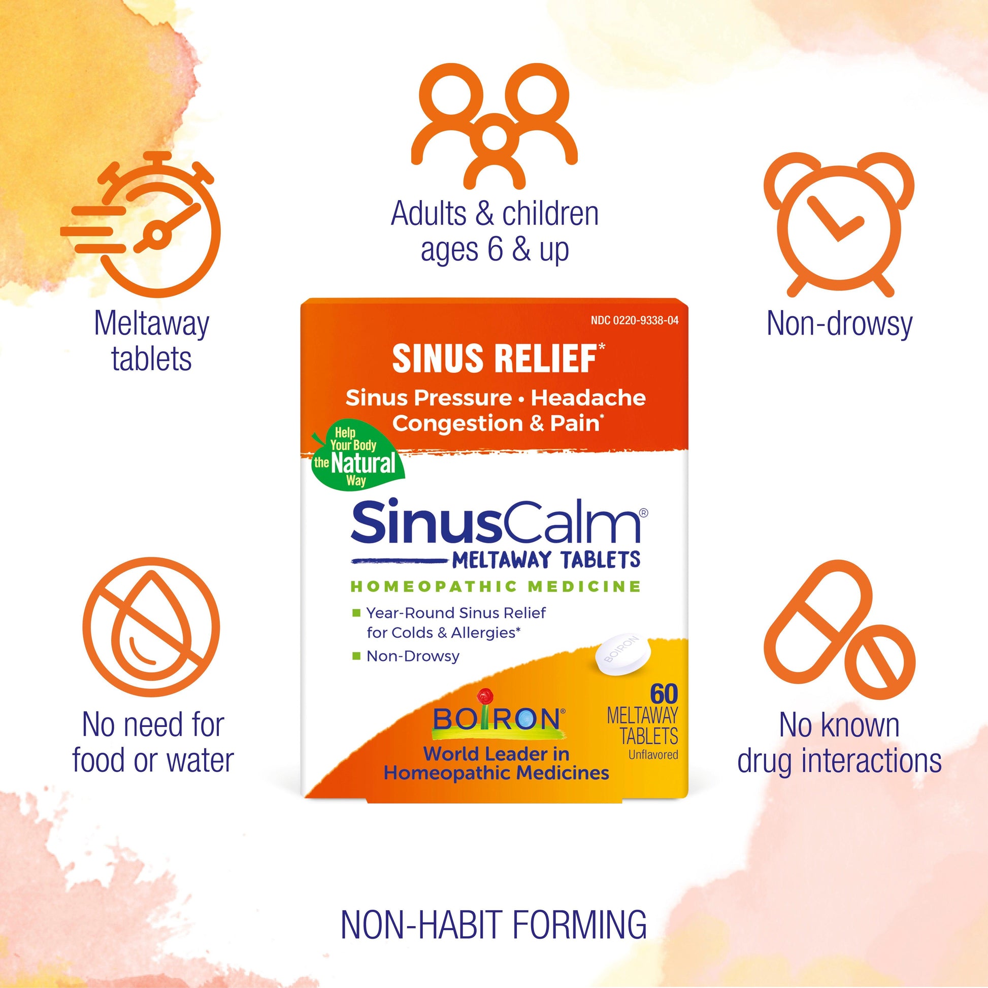 Boiron Sinus Calm 60 Tablets - East Side Grocery