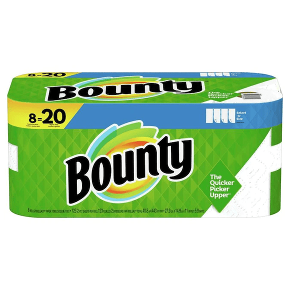 Bounty Paper Towel SAS 123 - 2-Ply Sheets 8 Pack - East Side Grocery